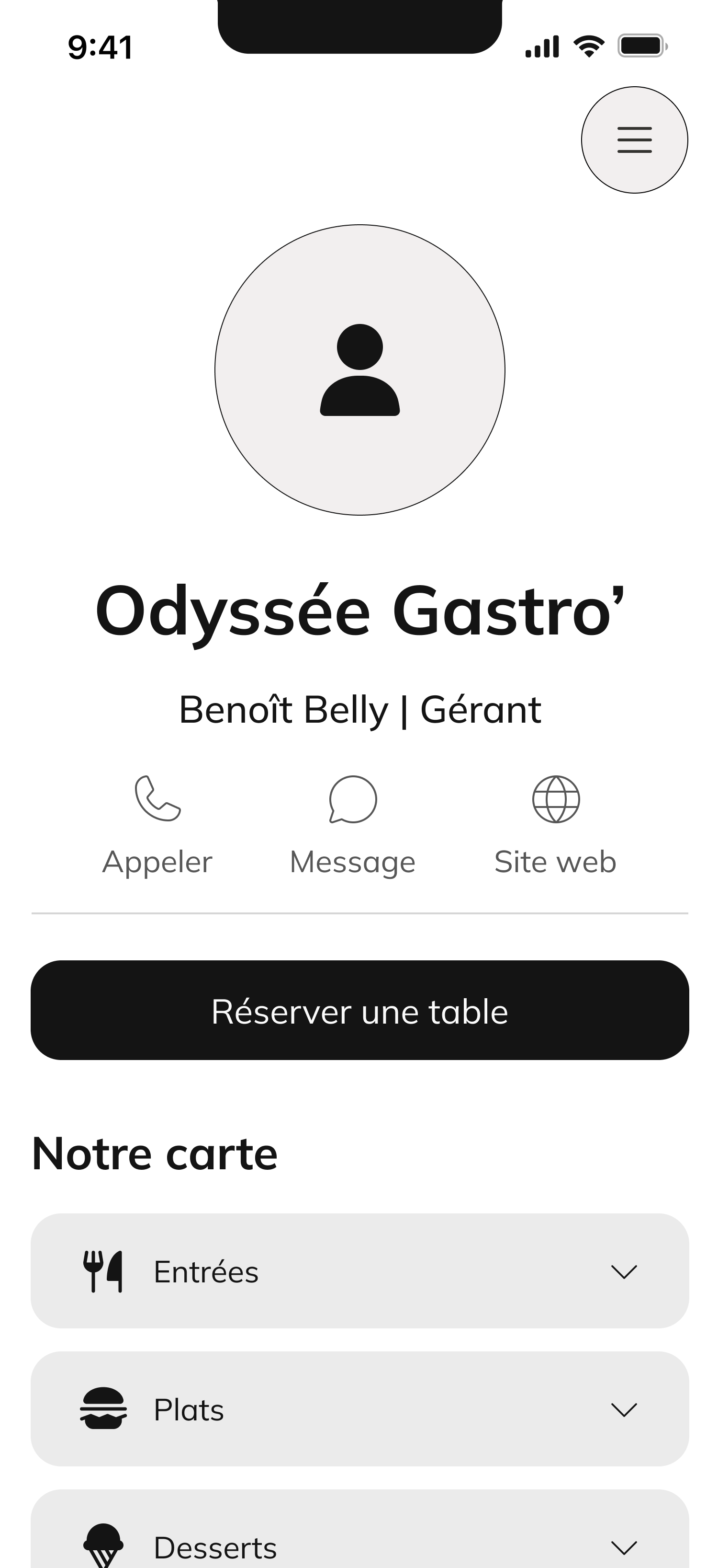 Template Restaurant Gastronomique