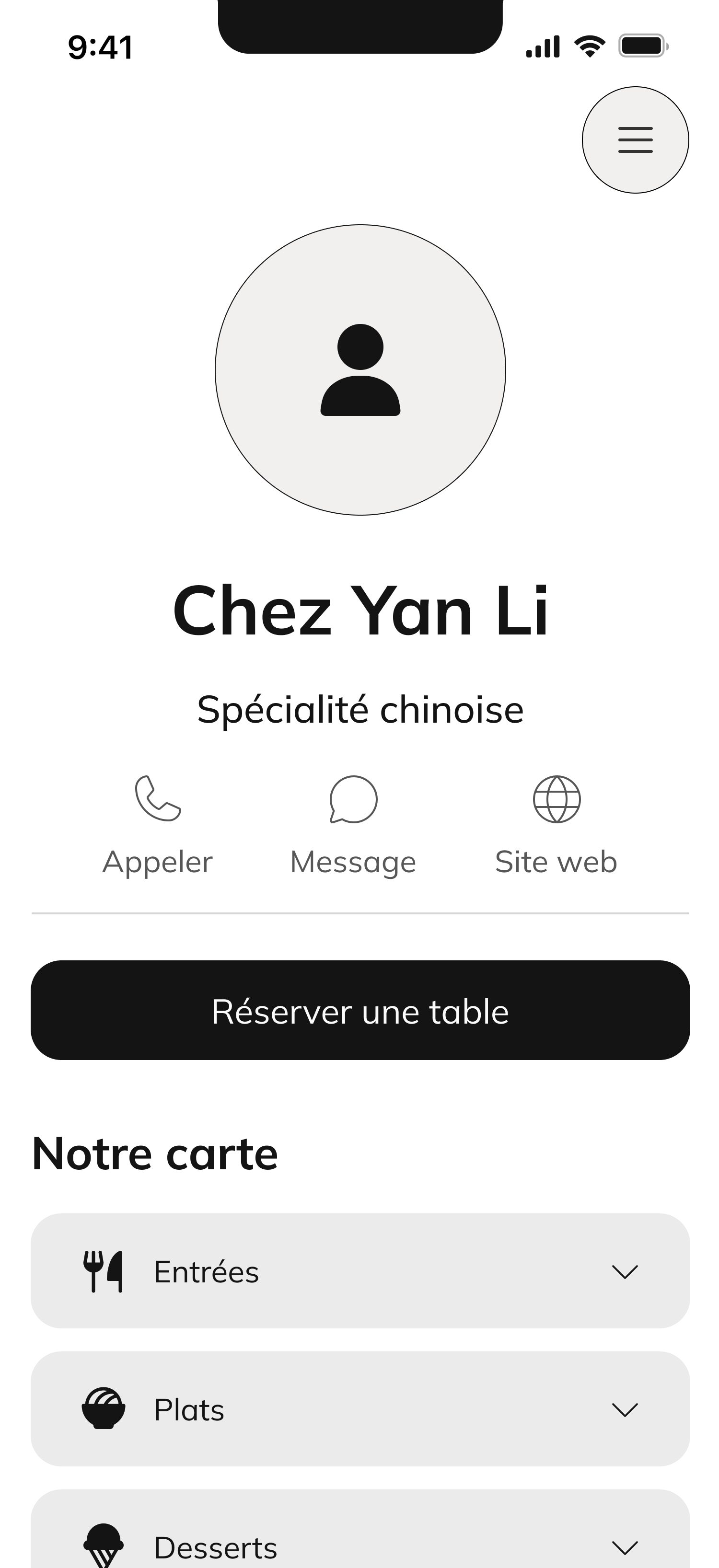 Template Restaurant Chinois