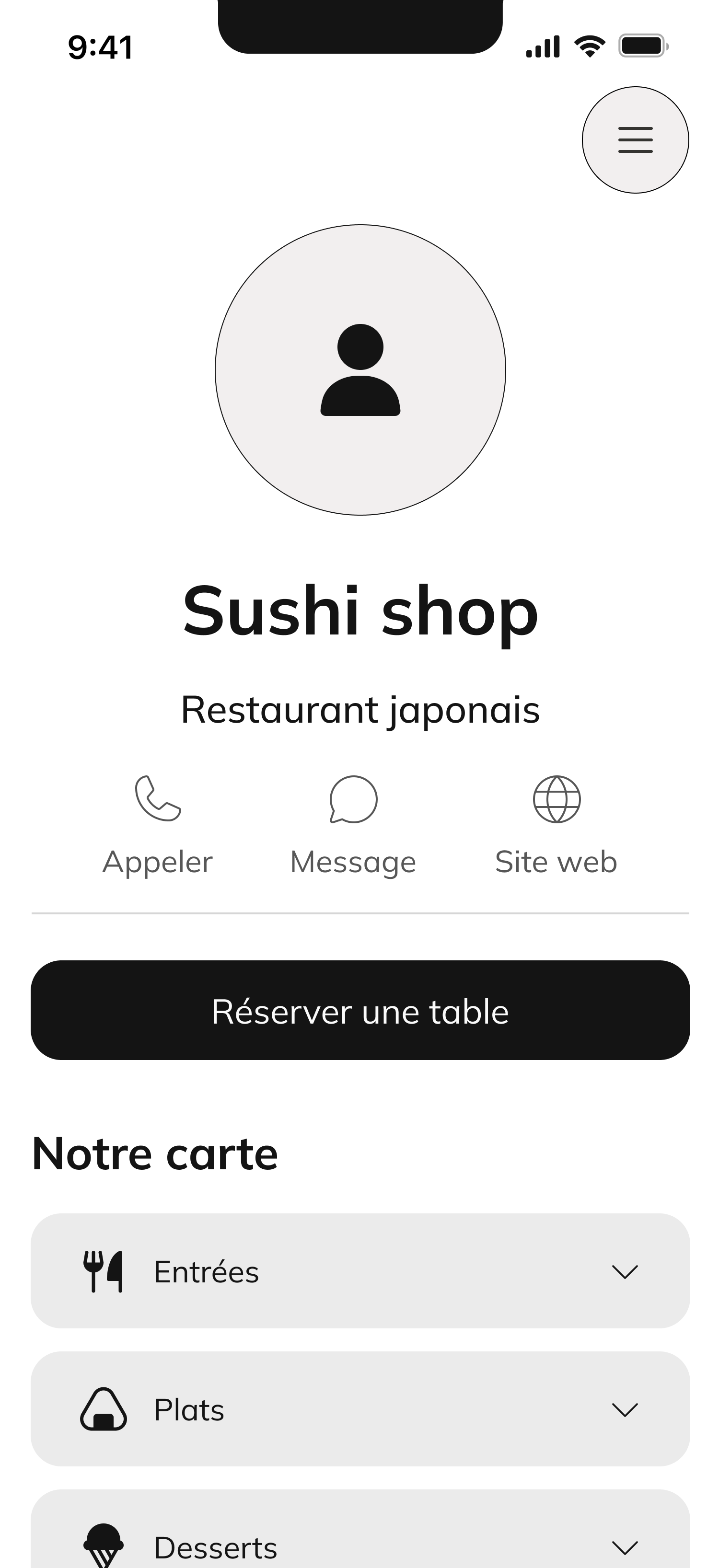 Template Restaurant Japonais