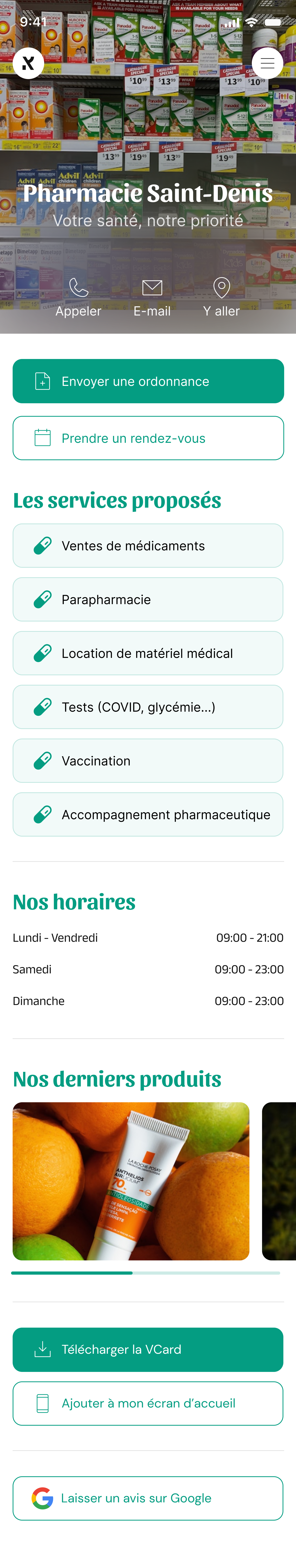Template Pharmacie