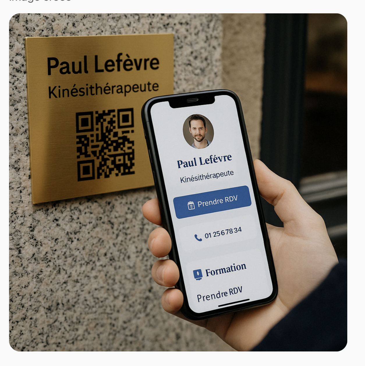 Plaque professionnelle
